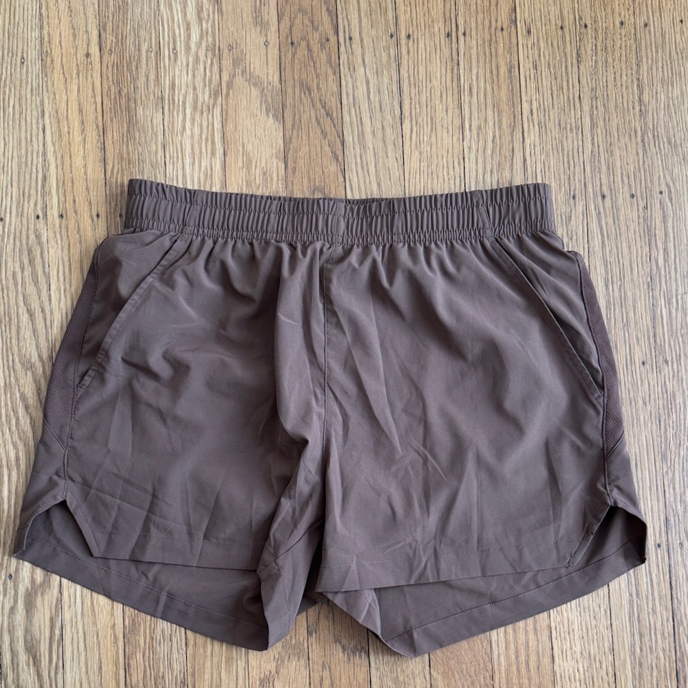 Mier Running Shorts w/ liner (brown)